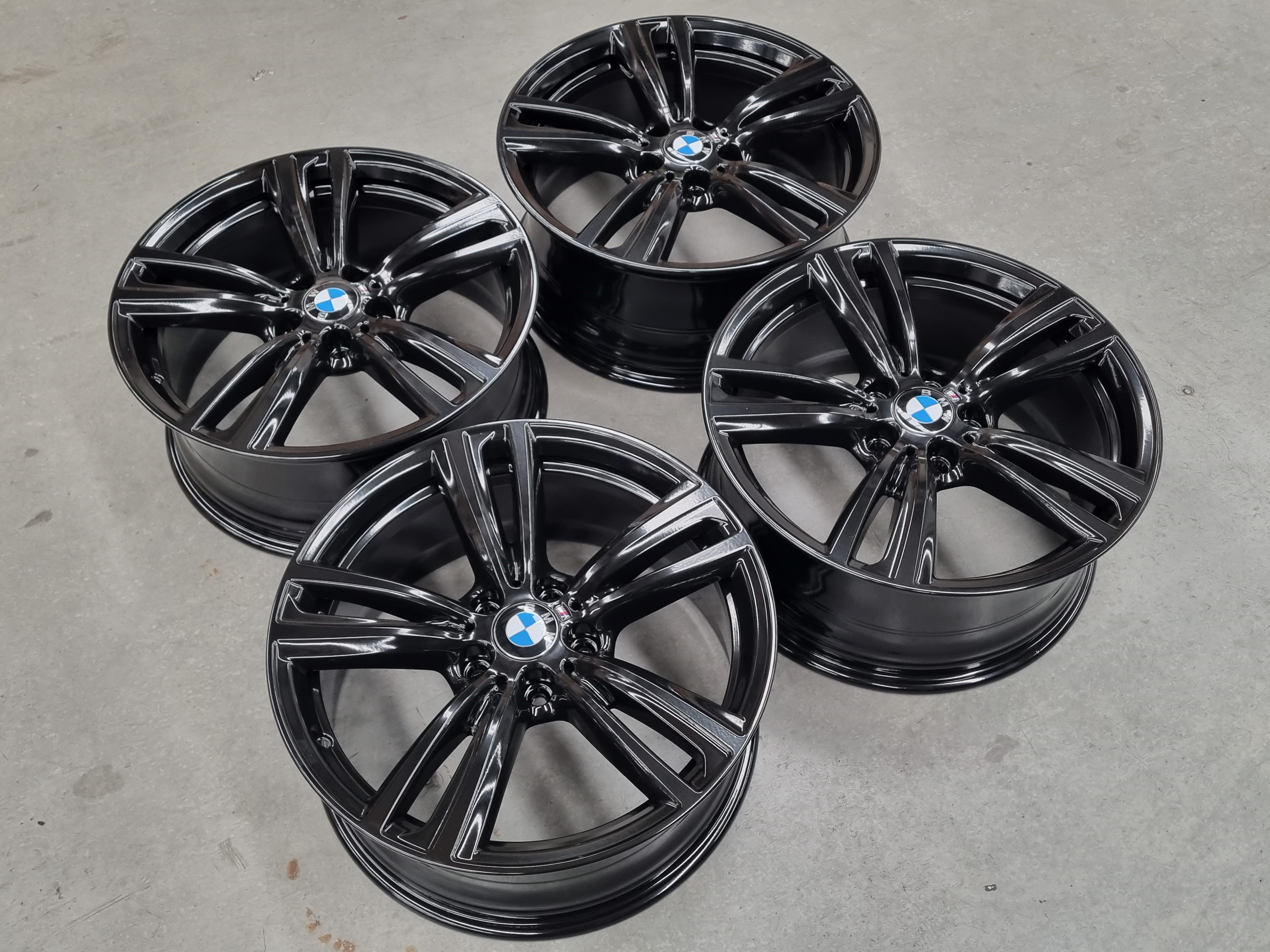 Genuine BMW 3 Series F30 F31 Style 442M Black 19 Inch Wheels Set of 4 ...