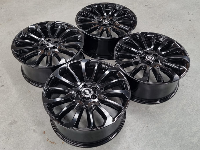 Genuine Range Rover Vogue Turbine Black 22 Inch Alloy Wheels Set of 4